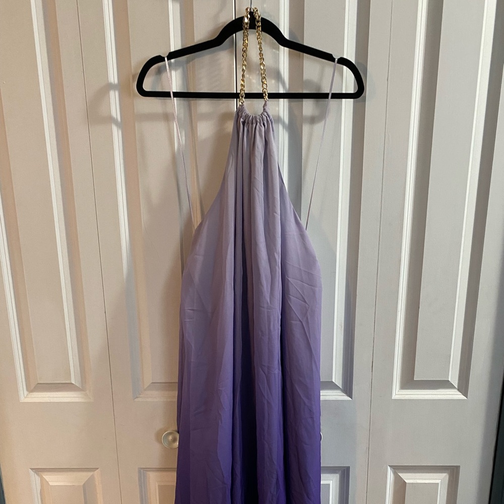 Jennifer Lopez ombré chain dress NWT
